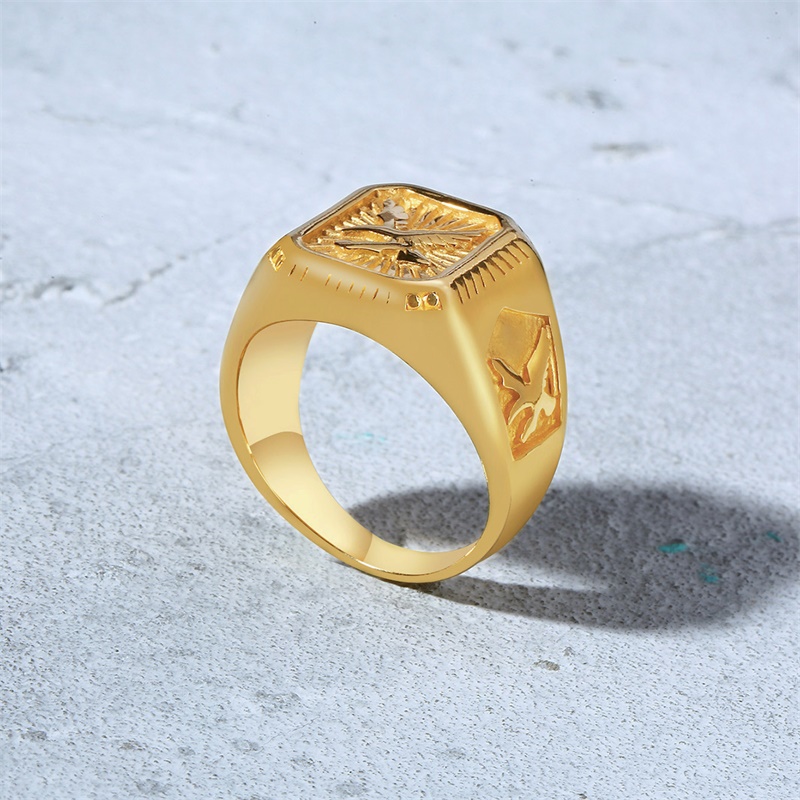 Bald Eagle Signet Ring For Men - Mens Signet Ring review and price