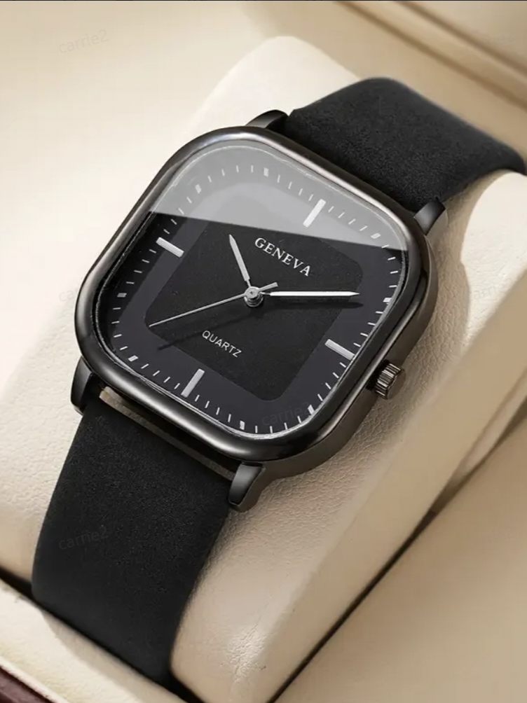 No gift box; men's leather str - Jewelry With Watches review and price