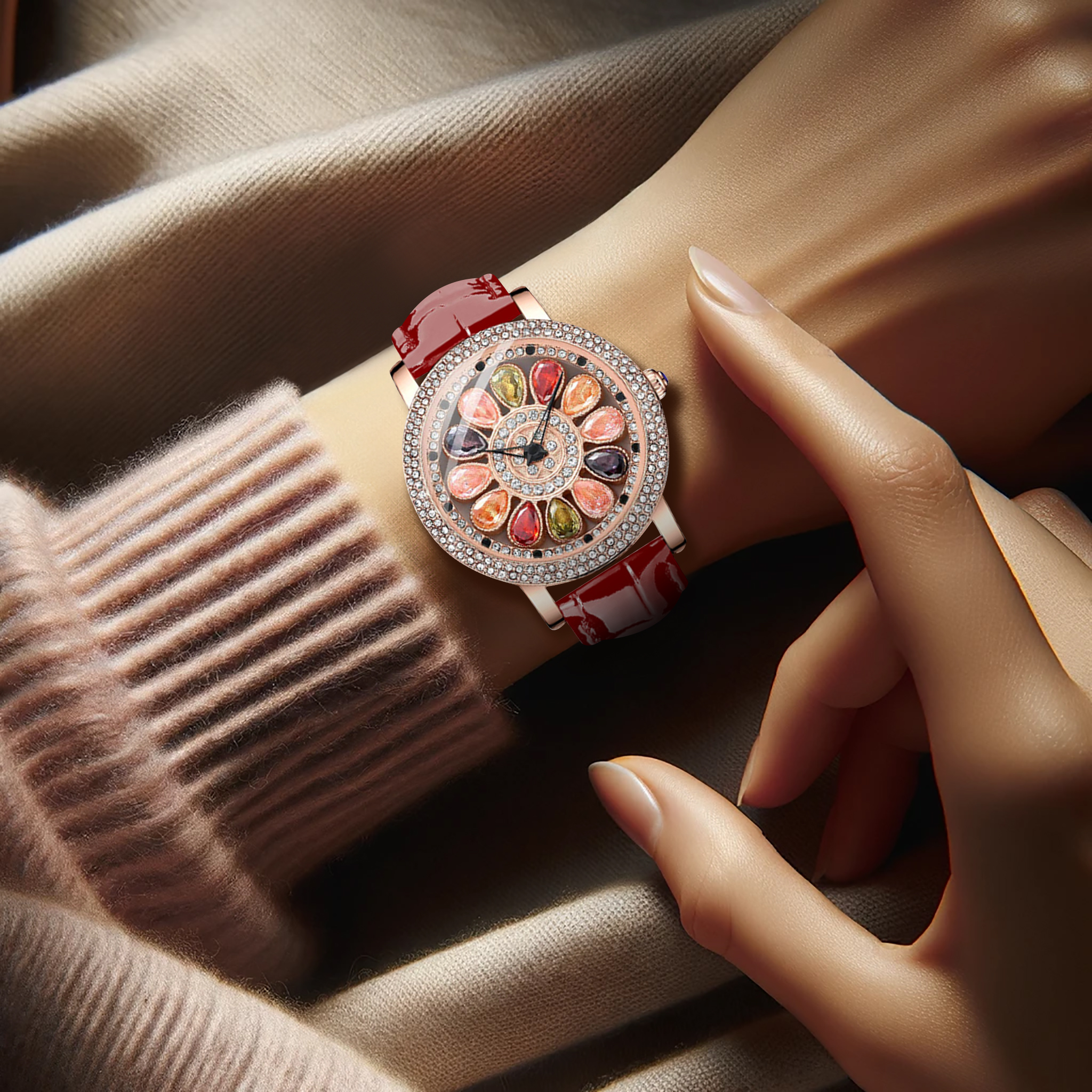 New Spinning Fresh and Beautif - Jewels In Quartz Watches review and price